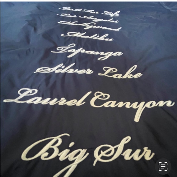 Lana Del Rey Official Monogram LDR Long Hooded Navy Jacket Small / Medium SM - Picture 6 of 11